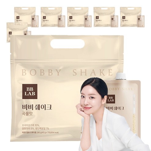 비비랩 바비쉐이크 곡물맛 7p, 280g, 7개