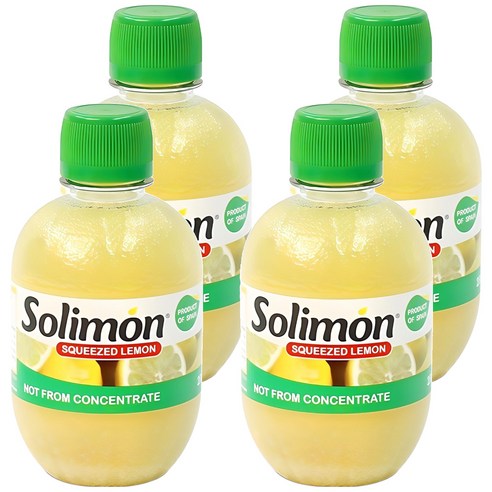 솔리몬 스퀴즈드 레몬즙, 280ml, 4개