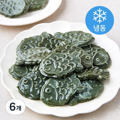 키친고메 굳지않는 쑥 붕어떡 (냉동), 500g, 6개