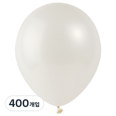 파티팡 풍선 라운드 30cm, 펄 화이트, 400개입