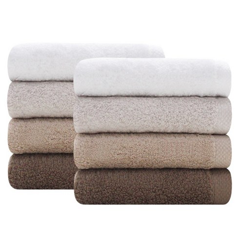 송월타월 블랙라벨 수건 180g 40수 코마사, 랜덤 발송(브라운라인), 8개입