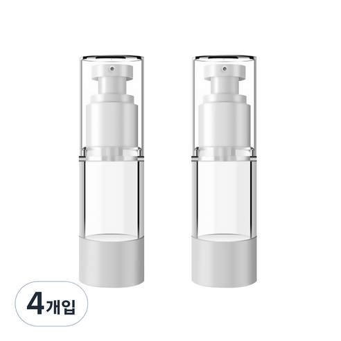 DM 뷰티 휴대용 로션 공병 플랫 진공 30ml, 혼합 색상, 4개