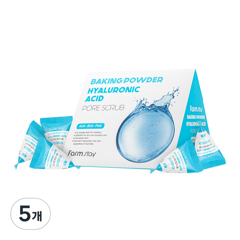 팜스테이 베이킹 파우더 히아루론산 포어 스크럽, 175g, 5개
