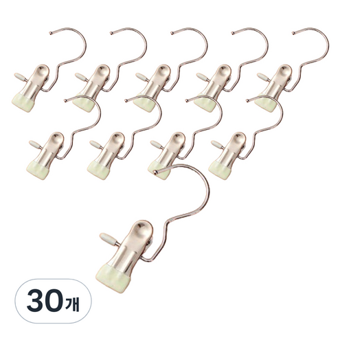 블체 스텐 후크 클립, 베이지, 30개