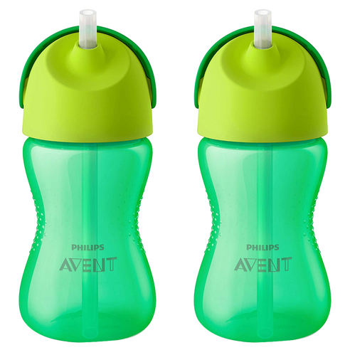 필립스아벤트 벤디 빨대컵 300ml, 2개, 그린