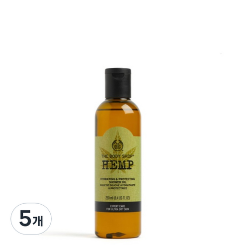 더바디샵 햄프 하이드레이팅 & 프로텍팅 샤워 오일, 250ml, 5개