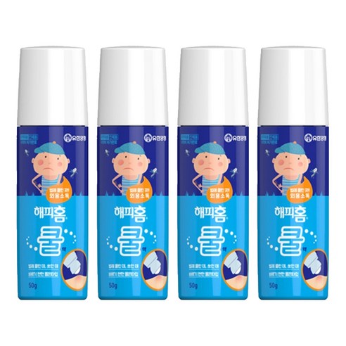 해피홈 외용소독 쿨액 50g, 4개