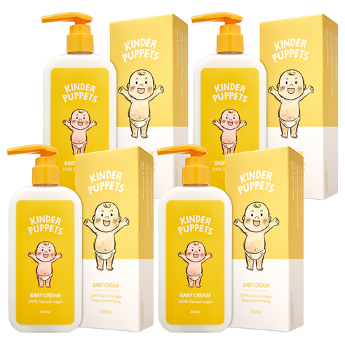 킨더퍼페츠 유아용 크림, 4개, 300ml