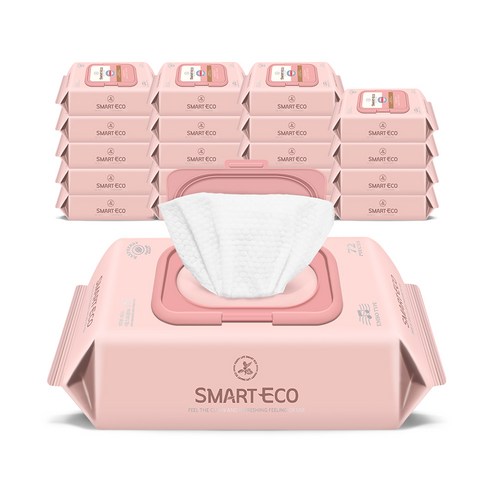 섬세한 아기를 위한 촉촉한 선택, 지앤티클린 스마트에코 안단테 아기물티슈 스마트에코물티슈