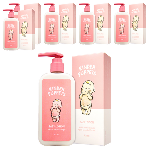 킨더퍼페츠 유아용 수분보습 로션, 6개, 300ml