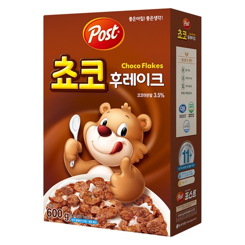 포스트 쵸코 후레이크 시리얼, 600g, 2개