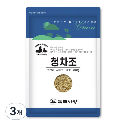 독도사랑 청차조, 700g, 3개
