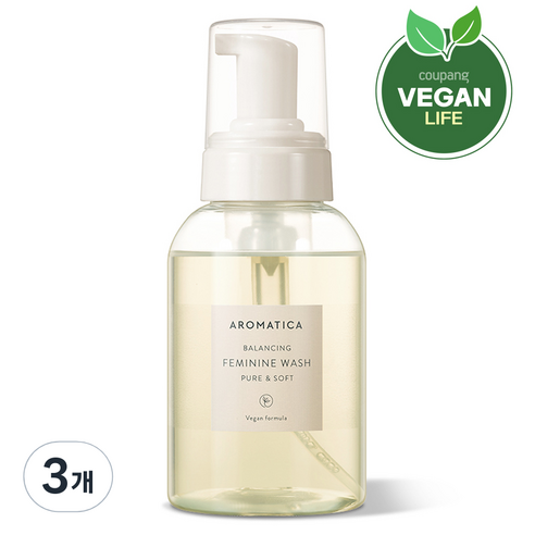 아로마티카 퓨어 앤 소프트 여성청결제, 300ml, 3개