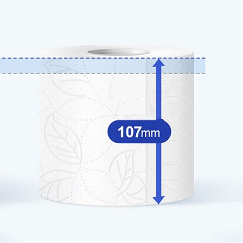 펄프로 만들어진 깨끗한나라 롤화장지