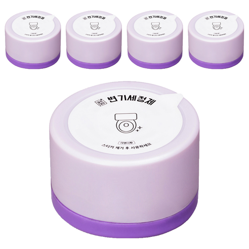 깔끔대장 깨끗한보라 변기세정제, 150g, 5개