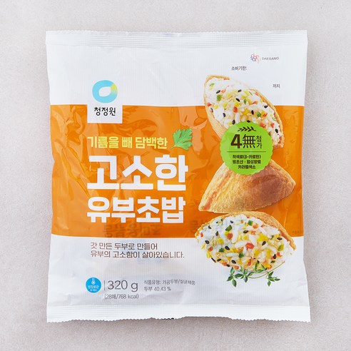 청정원 고소한 유부초밥, 160g, 3개