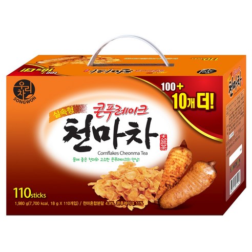 설날 선물 세트  우리차 콘푸레이크 천마차, 18g, 110개입, 1개