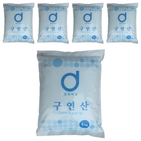 오리지널 구연산, 5kg, 5개