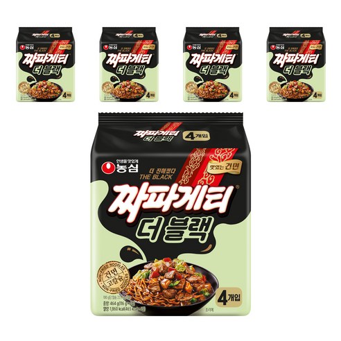 짜파게티 더 블랙 116g, 20개