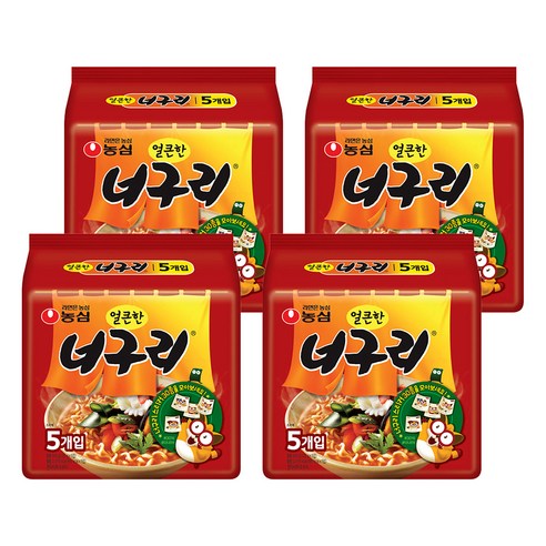 너구리 얼큰한 맛 120g, 20개
