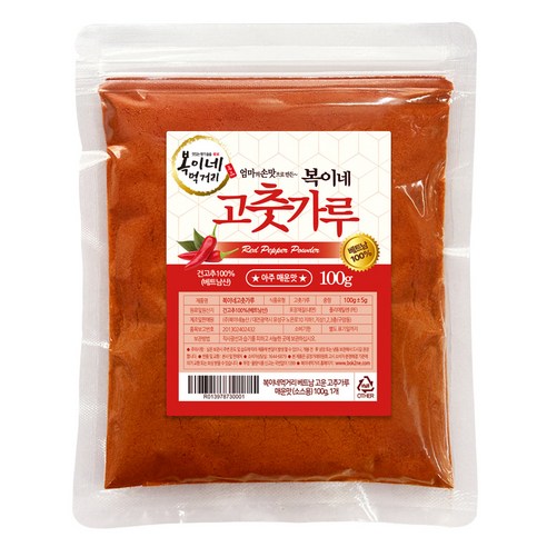 복이네먹거리 베트남 고춧가루 소스용, 100g, 1개