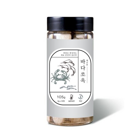 제주홍씨네 바다쏘옥 한알 육수 코인육수 조미료, 105g, 1개
