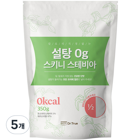 설탕 0g 스키니 스테비아, 5개, 350g