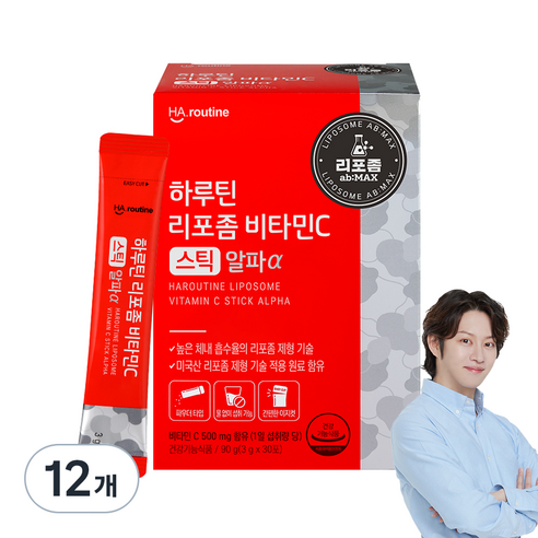 하루틴 리포좀 비타민C 스틱 알파α 30p, 90g, 12개