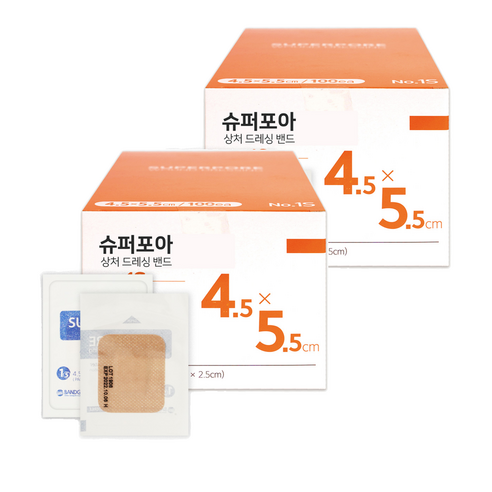 밴드골드 슈퍼포아 브라운, 100개입, 2개