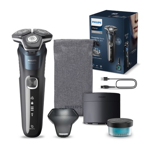 필립스 SkinIQ 5000 시리즈 전기면도기, S5889/73, 일렉트릭 블루
