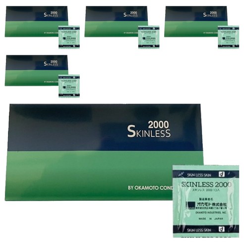 오카모토 스킨레스 2000 일반형 콘돔, 50개입, 1개