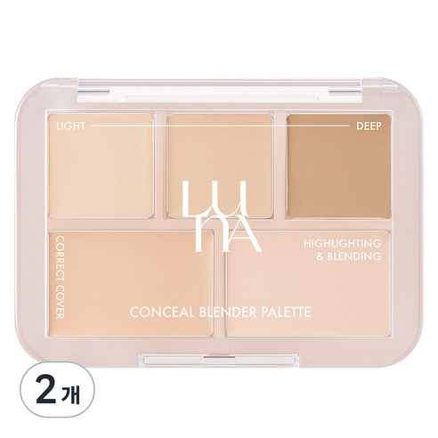 루나 컨실 블렌더 팔레트 6g, 3호 퍼펙트 커버 내추럴, 2개