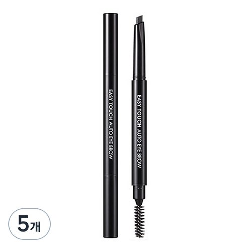 토니모리 이지터치 오토 아이브로우 0.4g, 01 블랙, 5개