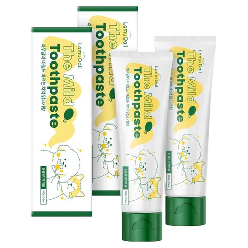 라무달리 마일드 바르는 치약 닭고기향, 100g, 2개