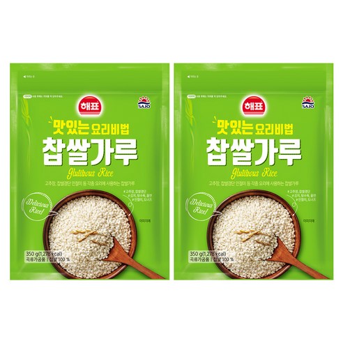 해표 사조 찹쌀가루, 350g, 2개