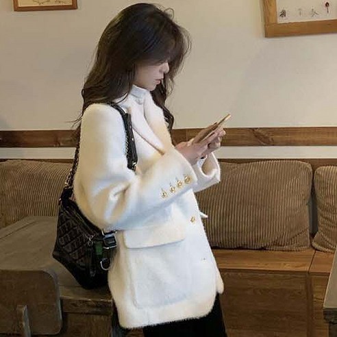 루나걸 여성용 윈터너 모직 자켓