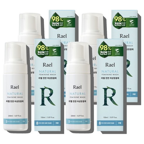Rael 여성 청결제, 150ml, 4개