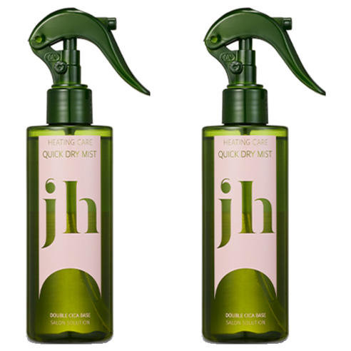 제니하우스코스메틱 히팅케어 퀵 드라이 미스트 헤어에센스, 200ml, 2개