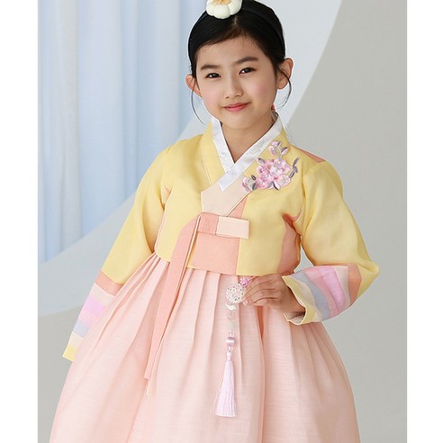 嬰兒 雜貨 女孩 服裝 韓服 套裝 女孩 女孩 嬰兒 嬰兒