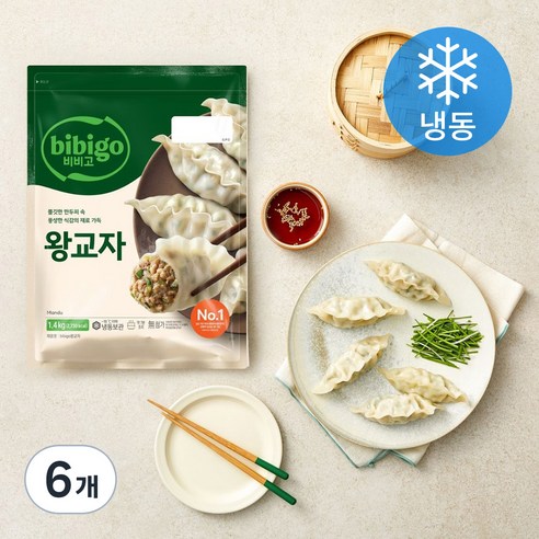 비비고 왕교자 (냉동), 1.4kg, 6개