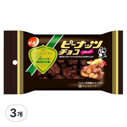 덴로쿠 피넛 초코, 40g, 3개