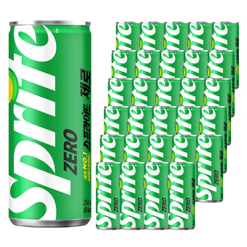 스프라이트 제로 사이다, 250ml, 60개