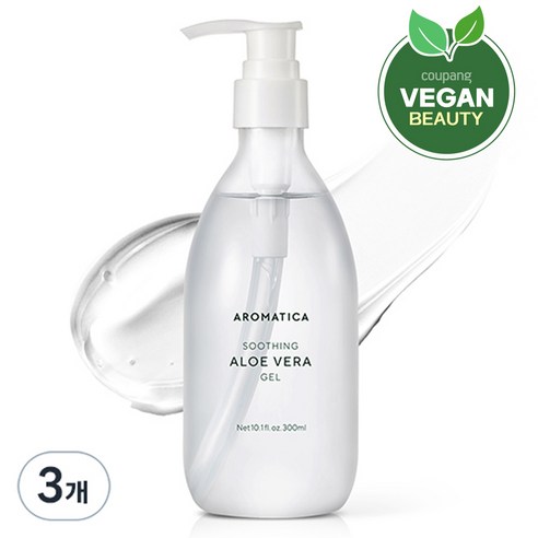 아로마티카 수딩 알로에 베라 젤, 500ml, 3개