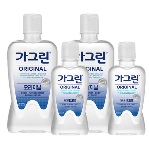 가그린 오리지널 750ml + 250ml, 2세트