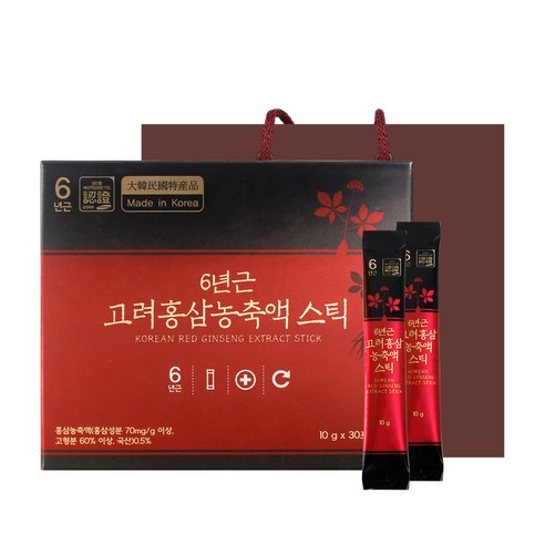 정원삼 6년근 고려홍삼 농축액 스틱 30개입 + 쇼핑백, 300g, 5세트