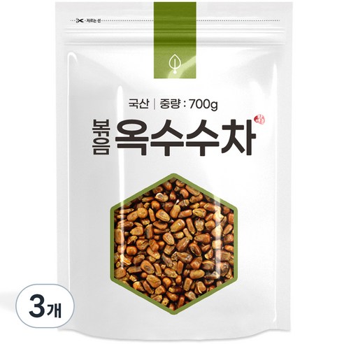 자연초 볶음옥수수차, 1개입, 3개