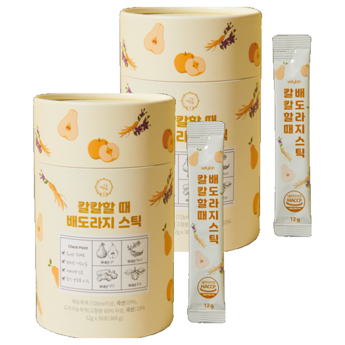 려원담 칼칼할때 배도라지 스틱 원형지함, 360g, 2개