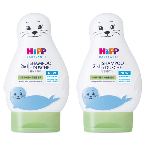 힙 베이비샌프트 샴푸&워싱 올인원클렌저, 2개, 200ml