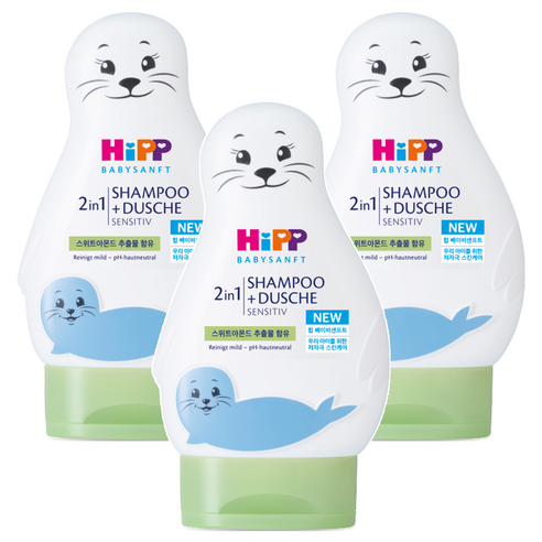 힙 베이비샌프트 샴푸&워싱 올인원클렌저, 3개, 200ml