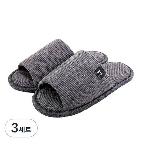 갭 와플워셔블 거실화, 그레이, 3세트